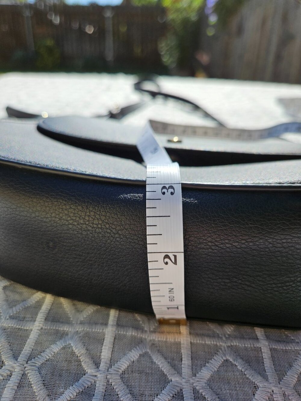 Old Navy Faux Leather Black Crossbody Bag - Picture 5 of 7